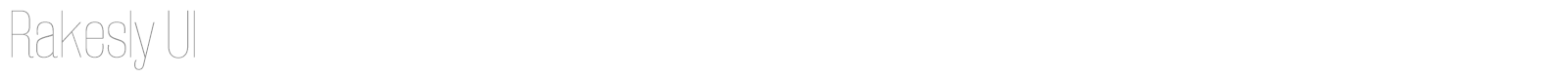 Rakesly font preview